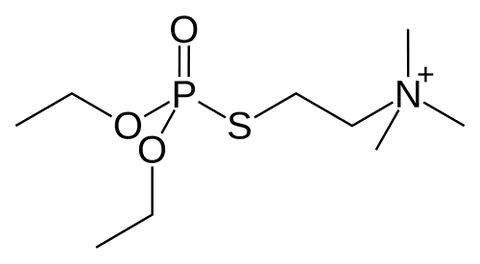 ecothiopate: a long-acting anticholinesterase C₉H₂₃NO₃PS⁺ used especially to reduce intraocular pressure in the...