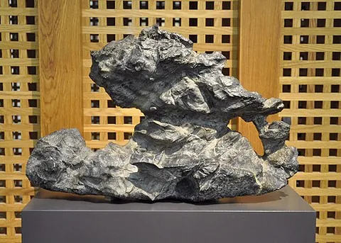 scholar's rock: an unusually shaped rock, traditionally appreciated by Chinese scholars