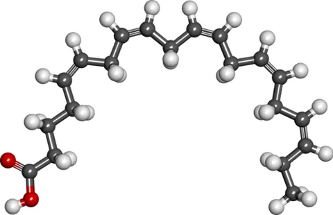 eicosapentaenoic acid: an omega-3 polyunsaturated fatty acid (PUFA), having 20 carbon atoms and 5 cis double bonds, that...
