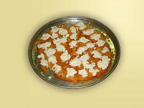 ekmek kadayif: a Turkish bread pudding dessert, also found in Greece