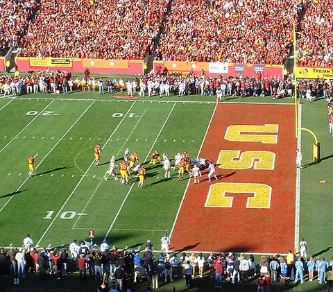 end zone: the area between the end line and goal line bounded by the sidelines, bordered on all sides by a...