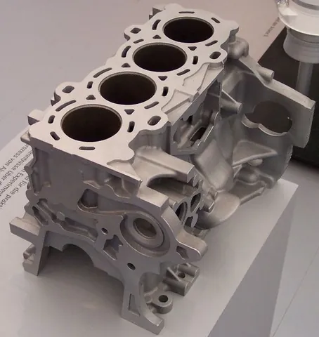 engine block: the metal structure (traditionally and usually a casting) that contains the cylinders of a piston...