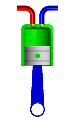 engine displacement: the total volume of air/fuel mixture an engine can draw in during one complete engine cycle