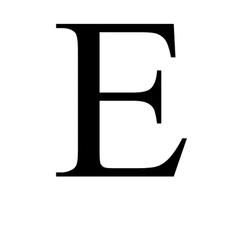 epsilon: the fifth letter of the Greek alphabet, ε or Ε, preceded by delta (Δ, δ) and followed by zeta (Ζ, ζ)