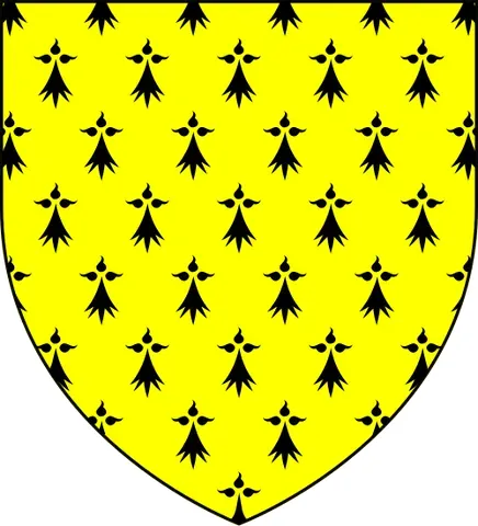 erminois: in blazon, ermine with a field or instead of argent (gold with black spots)