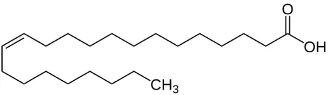 erucic acid: a long-chain unsaturated fatty acid, CH₃(CH₂)₇CH=CH(CH₂)₁₁COOH, found in rapeseed and mustard seed...