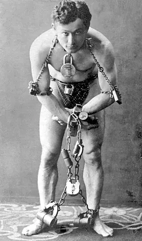 escapologist: an entertainer skilled in the art of escapology