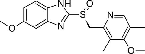 esomeprazole: an isomer of omeprazole (trademark Nexium) that is administered in the form of its magnesium salt...