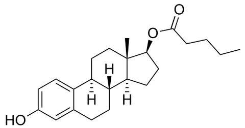 estradiol valerate: the estradiol ester of valeric acid that is an estradiol medication - C₂₃H₃₂O₃