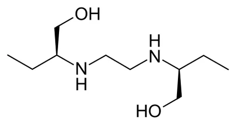 ethambutol: a synthetic bacteriostatic antimycobacterial drug C₁₀H₂₄N₂O₂ that is a derivative of...