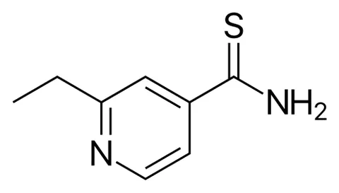 ethionamide: an antibiotic prodrug C₈H₁₀N₂S effective only against mycobacteria and used in the treatment of...