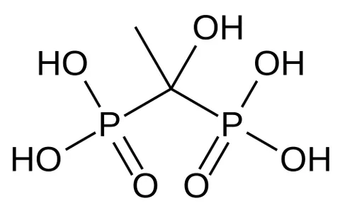 etidronic acid: the phosphonic acid (1-hydroxy-1-phosphono-ethyl)phosphonic acid which inhibits the formation,...