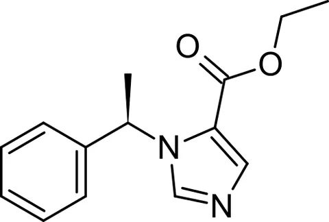 etomidate: a short-acting intravenous anaesthetic, ethyl 3-[(1R)-1-phenylethyl]imidazole-4-carboxylate