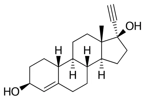 etynodiol: a synthetic progestogen C₂₀H₂₈O₂ used especially in birth control pills usually in combination with...
