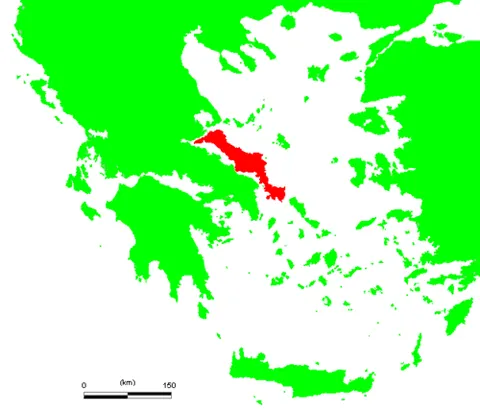 euboea: an island of Greece, the second-largest, just off the eastern coast of Boeotia, in the Aegean Sea