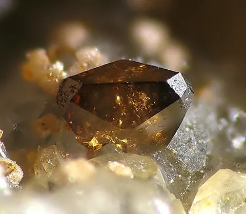 eulytine: a mineral containing bismuth, silicon and oxygen