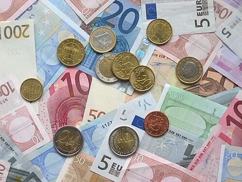 euro: the currency unit of the European Monetary Union. Symbol: €