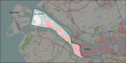 europoort: an area in the port of Rotterdam, Netherlands, including a large petrochemical industrial area