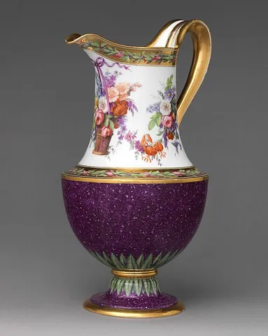 ewer: a kind of widemouthed pitcher or jug with a shape like a vase and a handle, and originally used for...