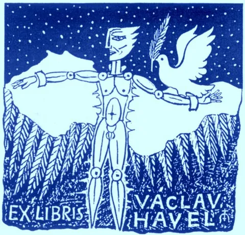 ex libris: a bookplate that identifies the owner of the book into which it is pasted