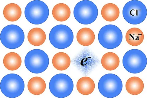 f-center: a type of point defect in crystals where an anion (negative ion) vacancy in the lattice traps one...