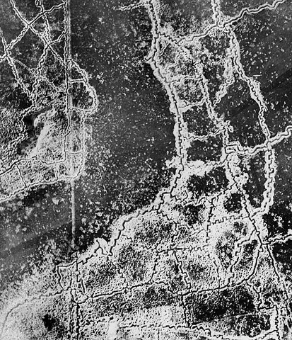 no man's land: the ground between trenches where a soldier from either side would be easily targeted