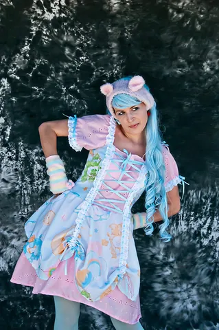 fairy kei: a Japanese fashion style influenced by pop culture of the 1980s, characterized by pastel colours...
