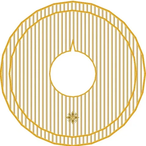 fanon: a vestment reserved only for the Pope for use during a pontifical Mass