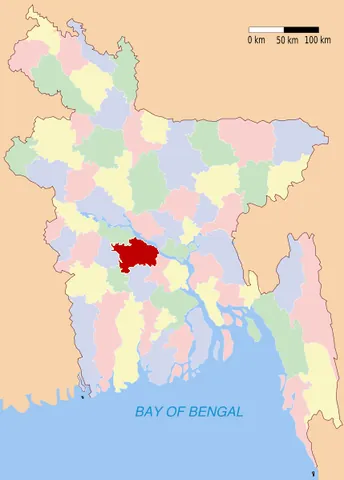 faridpur district: one of the thirteen districts in the Dhaka Division of Bangladesh