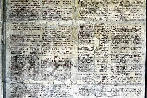 fasti: the calendar, which gave the days for festivals, courts, etc., corresponding to a modern almanac....