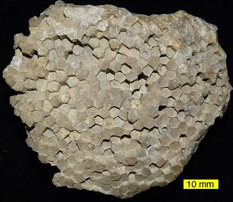 favosite: belonging to the extinct genus of coral Favosites
