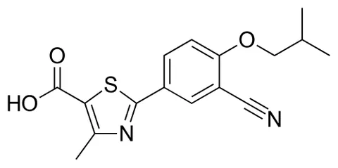 febuxostat: a urate-lowering drug (trademark Uloric), an inhibitor of xanthine oxidase that is indicated for...