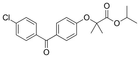 fenofibrate: a lipid-regulating drug C₂₀H₂₁ClO₄ that is administered orally to reduce levels of LDL,...