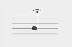 fermata: the holding of a note or rest for longer than its usual duration