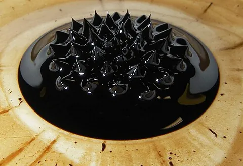 ferrofluid: a fluid, typically containing dispersed, nanoscale magnetic particles, designed to be magnetised...