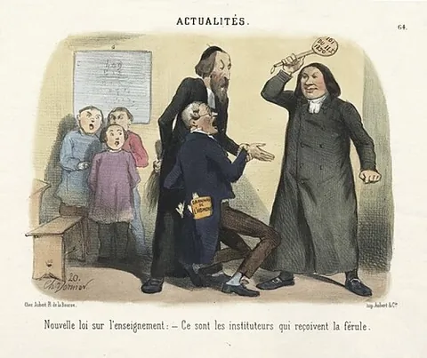ferule: a ruler-shaped instrument, generally used to slap naughty children on the hand
