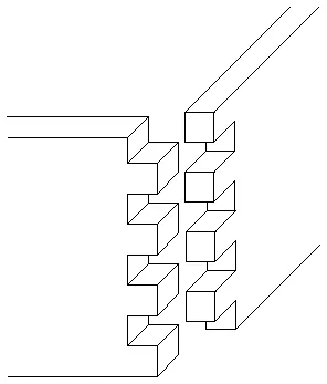 finger joint: a joint, usually glued, in which multiple integral protrusions are fit into mating slots, used...