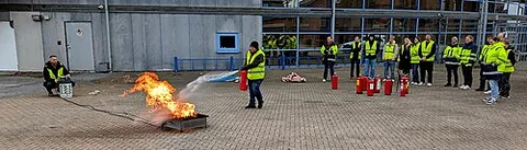 fire drill: an organized practice to prepare occupants of an office, school or other public building for...