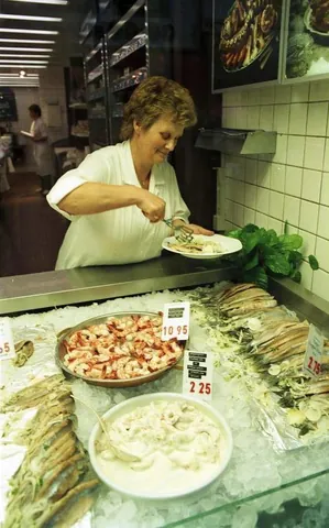 fishmonger: a person who sells fish