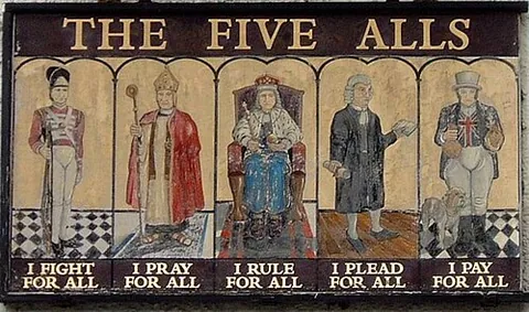 five alls: the name of many pubs