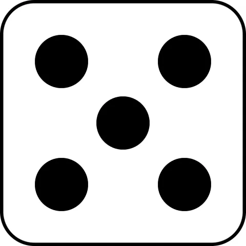 five: a numerical value equal to 5; the number following four and preceding six