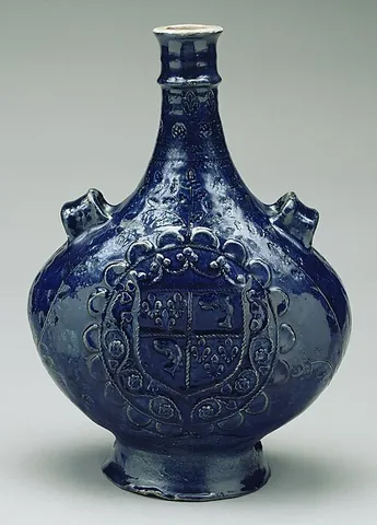 flask: a narrow-necked vessel of metal or glass, used for various purposes; as of sheet metal, to carry...