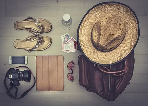 flatlay: a kind of photograph where objects are laid out on a flat surface and photographed perpendicularly...