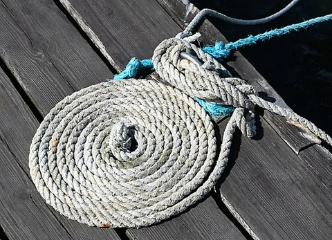 flemish coil: a neat, flat spiral coil used for rope