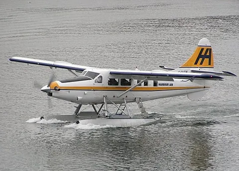 floatplane: a seaplane that has floats for landing or taking off from the water