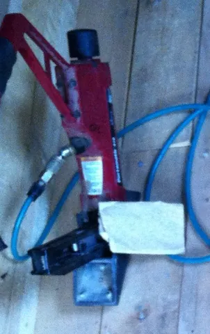 flooring nailer: a tool designed specifically to drive a nail at about a 45-degree angle into the tongue of a...