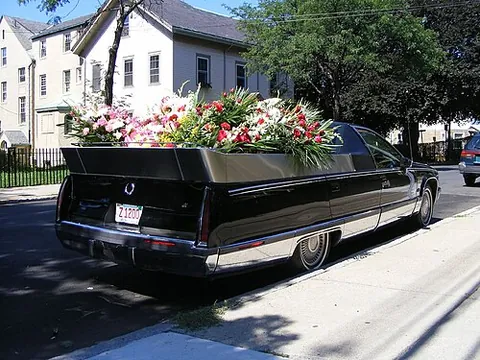 flower car: a vehicle used to carry funerary paraphernalia honoring the dead, especially floral wreaths, in a...