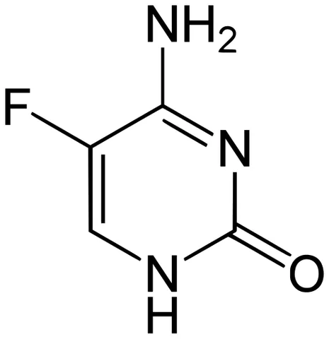 flucytosine: a white crystalline synthetic antimycotic drug C₄H₄FN₃O, a fluorinated pyrimidine analogue...