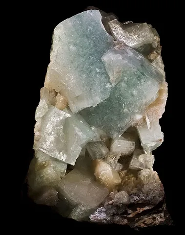 fluorapophyllite: a particular apophyllite mineral with more fluorine than hydroxide compared to similar minerals
