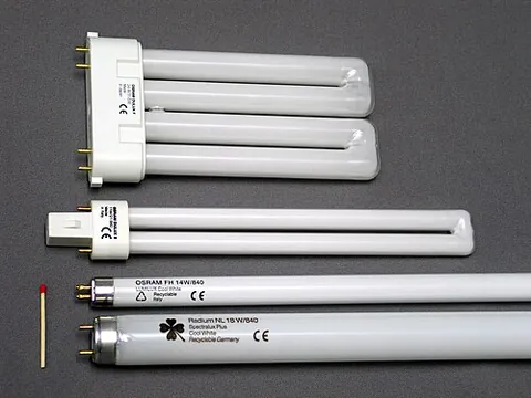 fluorescent lamp: a gas-discharge lamp that uses fluorescence to produce visible light, especially one consisting of...